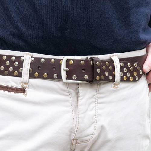 Homme ceinture cuir marron - homme, en