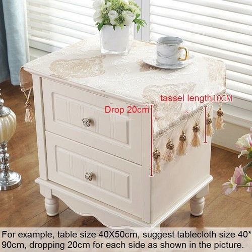 Jacquard gland frange nappe - jacquard,