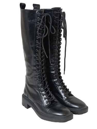 Zara bottes lacets - à,