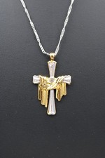 Collier croix zirconium foi