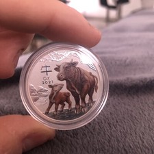 Australie 50 Cents Elisabeth 2 Lunar 3 Year Of Thé OZ 2021 Argent