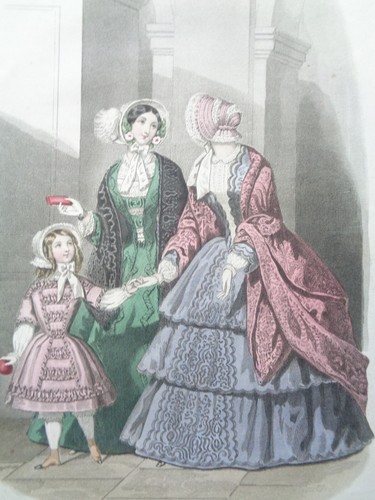 Gravure mode ancienne - gravure, 1851
