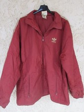 Parka ADIDAS vintage manteau sport trefoil brique L