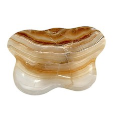 Centre De Table En Onyx Blanc