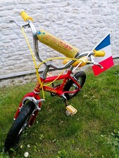 Vélo BMX ACE rouge 12" Vintage Old School An 80 enfant - Restauré pneus neufs