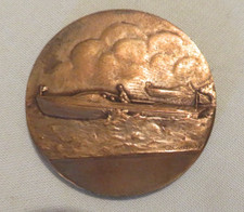 Medaill Course bateau à moteur race racing boat c1950 motor sport sailing medal