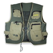 Gilet Pêche Chasse Tissu Résistant À L'Eau Respirante 14 Poches + Sac de Tir