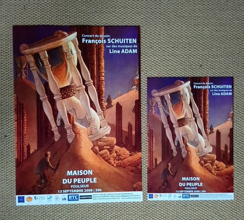 Schuiten affiches concert - schuiten, /