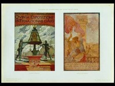 AFFICHES EXPOSITION VENISE - PHOTOLITHOGRAPHIE 1910 - AUGUSTO SEZANNE, DE KAROLIS