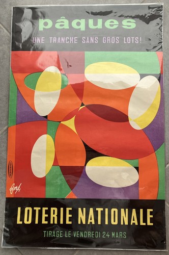 Affiche orginale loterie - affiche,