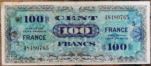 Billet 100 francs 1944 france - billet,