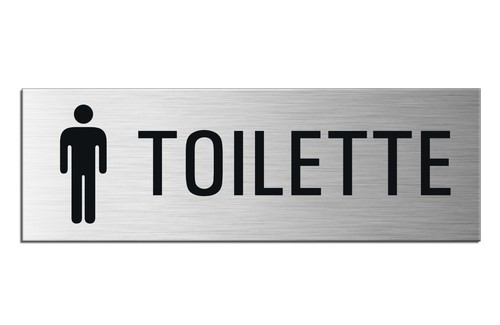 Plaque panneau toilette - panneau,