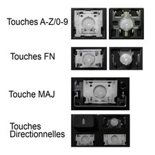 Touche Clavier Français pour DELL Latitude 5501 5511 / Precision 3501 3541 3551
