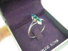 Taille 57 58 Bague Argent MASSIF 925 sertie turquoise 2gr N°571 mexico tm