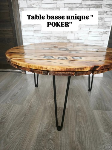 Table basse plateau poker - table, /