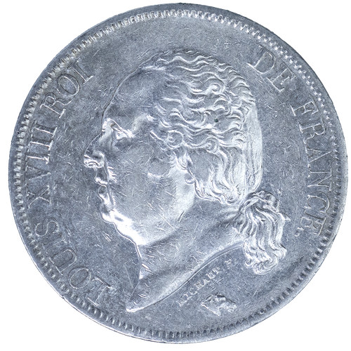 Louis xviii francs - louis, 1824