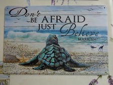 TOLE METAL TORTUE DE MER 20 X