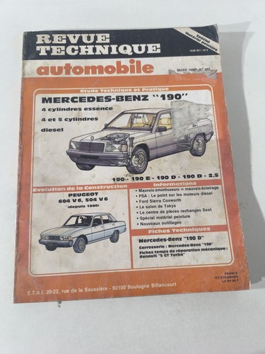 Revue technique automobile rta - technique,