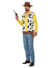 Smiffys Western Cowboy Costume, Yellow (Size XL)