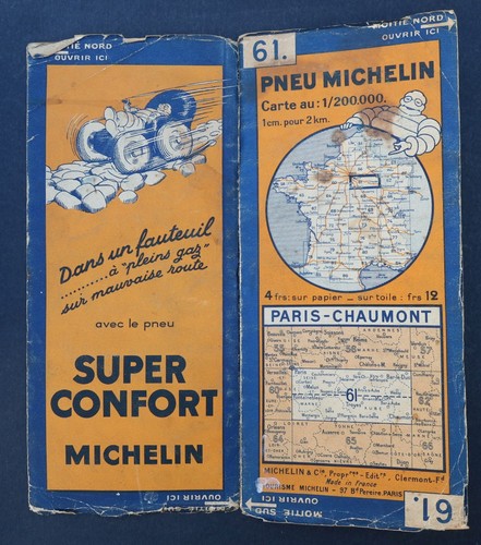 Carte michelin paris - carte, n°61