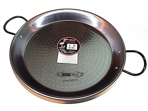 Poele paella acier poli - poele,