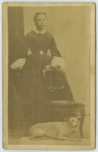 Cdv circa 1865 jeune femme - cdv,