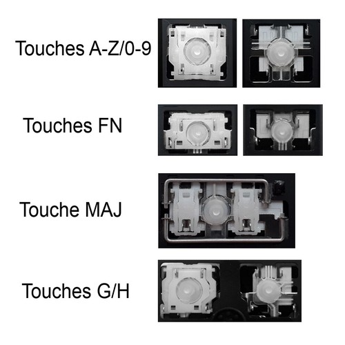 Touche clavier pour dell - clavier,