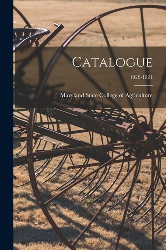 Catalogue 1920 1921 - catalogue;, 1920-1921