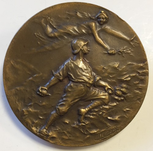 Médaille bronze grande - bronze, guerre