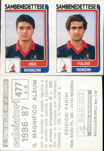 Calciatori panini 1986 - calciatori,