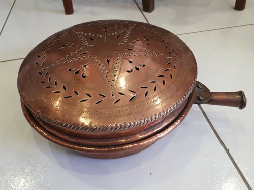 Ancienne bassinoire cuivre - bassinoire,