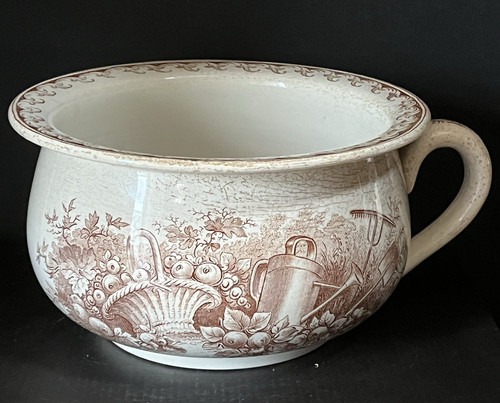 Ancien pot chambre faïence - chambre,