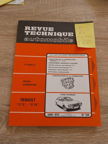 Revue technique renault tl - renault, 17