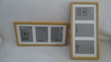 2 cadres Ribba (Ikea) 23x50cm  pour 3 photos 12x17cm (passe-partout) moitié prix