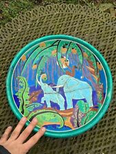 Rare Plat Longwy Aux