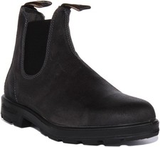 Bottes Chelsea Unisex En Cuir Ciré Blundstone 1910 Grises Taille UK 7 - 12