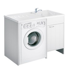 MEUBLE CACHE LAVE LINGE AVEC