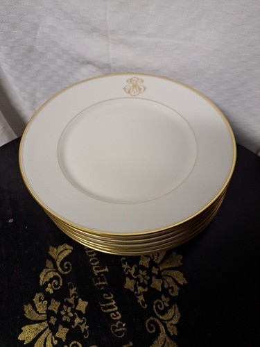 Assiettes plates blanches - 6,