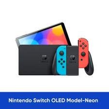 Nintendo Switch Modèle OLED HEG-001 Console Portable - 64Go - Noir/Neon...