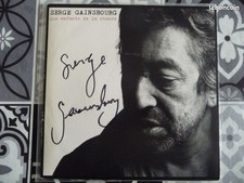 autographe serge gainsbourg