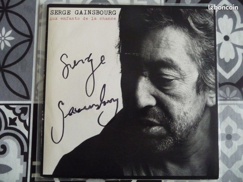 Autographe serge gainsbourg - autographe,