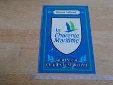 Carte postale blason adhésif