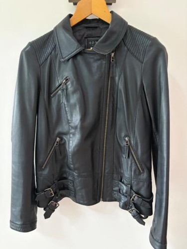 Veste cuir noir mouton - veste,