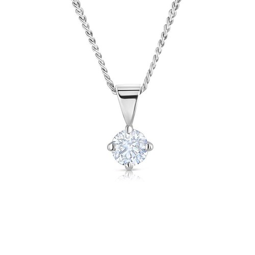 Pendentif solitaire diamant