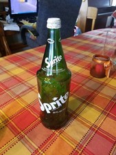 VINTAGE SPRITE GLASS BOTTLE w/