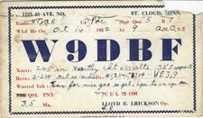 1932 Radio QSL postcard sent