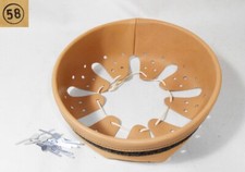 Intérieur cuir brun clair et rivet casque allemand WWII repro, t.58