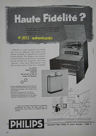 Publicite 1957 philips - publicite,