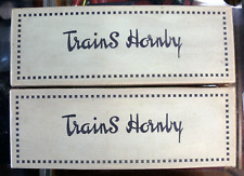 HORNBY "0" 1/43 : 2 BOITES VIDES POUR AIGUILLAGES ELECTRIQUES DROITE + GAUCHE