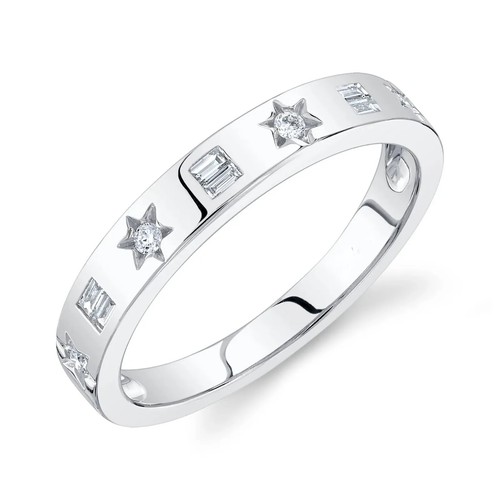 Bague étoile diamant - bague,